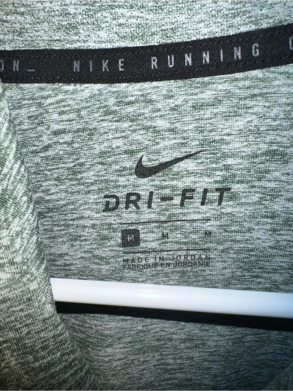 Nike Men's Heather Green Sleeveless Dri-FIT Hoodie Tank